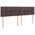 Vidaxl Box spring postelja z vzmetnico temno rjava 180x200 cm blago