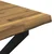 vidaXL 70 x 70 x 75 cm Masiven les akacije Bela in črna Kvadrat