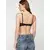 Trendyol Black Lace Rope Strap Demi Covered Knitted Bra
