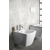 Stenski bide GLANC - Bela - 24 - 51.50 - Keramika - Sapho - 37.00 - Kvadratna - sodobna - 37x51,5 cm