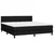 Vidaxl Box spring postelja z vzmetnico LED črna 180x200 cm blago