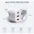 shumee Polnilna vtičnica Lencent 4-v-1, 2x USB-A, 1x USB-C Pd, vtič EU/PL