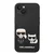 Maska Karl Lagerfeld and Choupette Liquid Silicone za iPhone 14, Crna