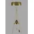 Aberto Design Podna lampa Venedik Retro 8, 165 cm, E27, Zlatne boje