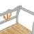 Klupa siva 107 x 45 x 75,5 cm od masivne jelovine