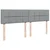 Vidaxl Box spring postelja z vzmetnico svetlo siva 180x200 cm blago
