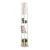 Aberto Design Podna lampa Circle Nora, 135 cm, E27, Bela