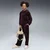 PUMA Essentials Elevated Velour Relaxed Short Length Hoodie Youth, Age, Ruby Noir, 9-10Y
