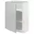 METOD Podni element s policama, bela/Havstorp svetlosiva, 60x37 cm