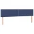 Vidaxl Box spring postelja z vzmetnico moder 200x200 cm blago