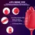 SuperLove 4in1 Flapping & Licking Mouth Vibrator Red