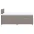 Vidaxl Box spring postelja z vzmetnico taupe 120x190 cm blago