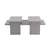 Hanah Home Klub sto Sanctuary, 110x41.5x45cm, Sivi
