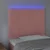 LED uzglavlje ružičasto 100x5x118/128 cm baršunasto