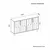Hanah Home Konzola Vincent, 120x73,6x29,6 cm, Bela