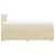 VIDAXL Box spring postelja z vzmetnico krem 120x200 cm blago