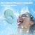 SuperLove Soft Liquid Silicone Vibrating Cock Ring with Buffer Rings Turquoise