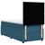 vidaXL vidaXL Box spring postelja z vzmetnico modra 80x200 cm žamet, (21309657)