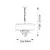 Endon 95268 - Luster na lancu 3xE14/6W/230V O 60 cm bela/mesing