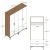 Hanah home Ormar Kumsal TT 160x47,5x201,4cm Orah