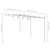 Vidaxl Vrtna pergola antično rjava 6x3x2,5 m železo