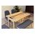 HANAH HOME Vina Mini 03 1048 Oak Dark Blue (Produžni set trpezarijskih stolova i stolica (6 komada))