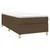 Vidaxl Box spring postelja z vzmetnico temno rjava 100x200 cm blago