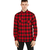 Urban Classics Srajca Checked Flanell, rdeča