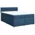 vidaXL vidaXL Box spring postelja z vzmetnico modra 160x200 cm blago, (21305735)