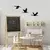 Opviq Set zidnih dekoracija Migrant Birds-302,,  1 mm, 3 komada, Crna