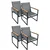Gardenson Set Vrtnih Stolov Volasi, Antracit, 4 Kos