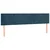 Vidaxl Box spring postelja z vzmetnico temno modra 160x200 cm žamet