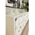 Hanah Home komoda Moka 180, 180 cm, bela / srebrna