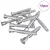 Potvrđivački vijci 12 pcs Srebrno O7 x 50 mm Metal