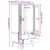 Vidaxl Garderobna omara OLDEN belo rjava 76,5x53x172 cm trdna borovina