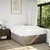 Vidaxl Box spring postelja z vzmetnico taupe 120x190 cm blago