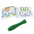 slomart LEAN TOYS Magnetska tabla dinozaver, zelena