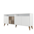 Hanah Home Set trpezarijski sto i komoda Milan 527, 2 komada, Beli