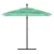 Vrtni suncobran s drvenim stupom zeleni 246x246x230 cm