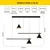Wallity Luster L1238, 120 cmx18 cmx120 cm, 2x15W, LED & 3xE14