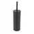 BISK WC ščetka s pokrovom, črna, tuba