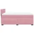 Vidaxl Box spring postelja z vzmetnico roza 140x190 cm žamet