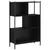 Regal za knjige crni 72x28x109 cm od konstruiranog drva