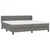 Vidaxl Box spring postelja z vzmetnico temno siva 200x200 cm blago