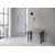 Ityhome Ityhome 90 x 77 konzolna miza rjava, (20847581)