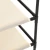 Ormarić za pohranu s 4 platnene košare krem 63x30x71 cm čelični