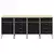 Radni ormar s ladicama 4 pcs Crna i Siva 200 x 55 x 85 cm