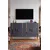 Hanah Home komoda Ilay 120, 120 cm, antracit / zlatna