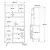 Hanah Home Komoda RE4-SA, 88x180x35.5 cm, Antracit
