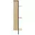 Zidna polica s 3 razine Boja hrasta 30x25x100 cm drvena